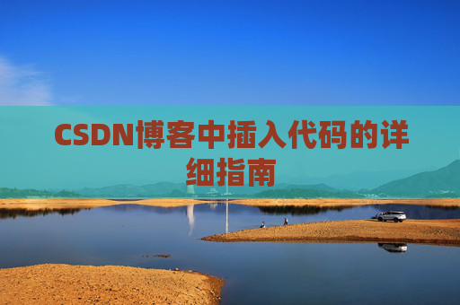 CSDN博客中插入代码的详细指南